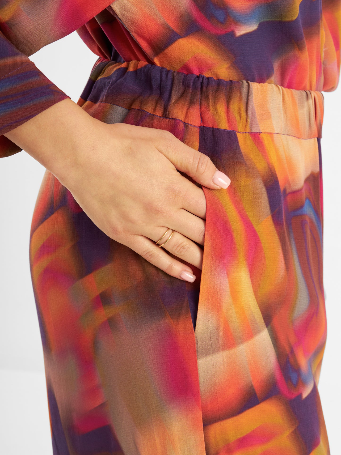 Printed Trousers Lara Solar Sunrise